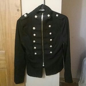 M Black light military style jacket